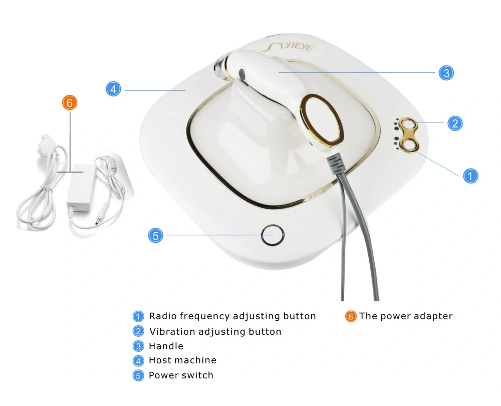 Golden Eye Device Eye Care Massager Facial Beauty Device with Negative Ion RF