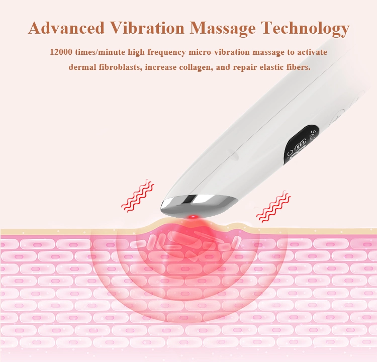 Hot Compress Red Blue Light Mini Eye Beauty Device for Dark Circles