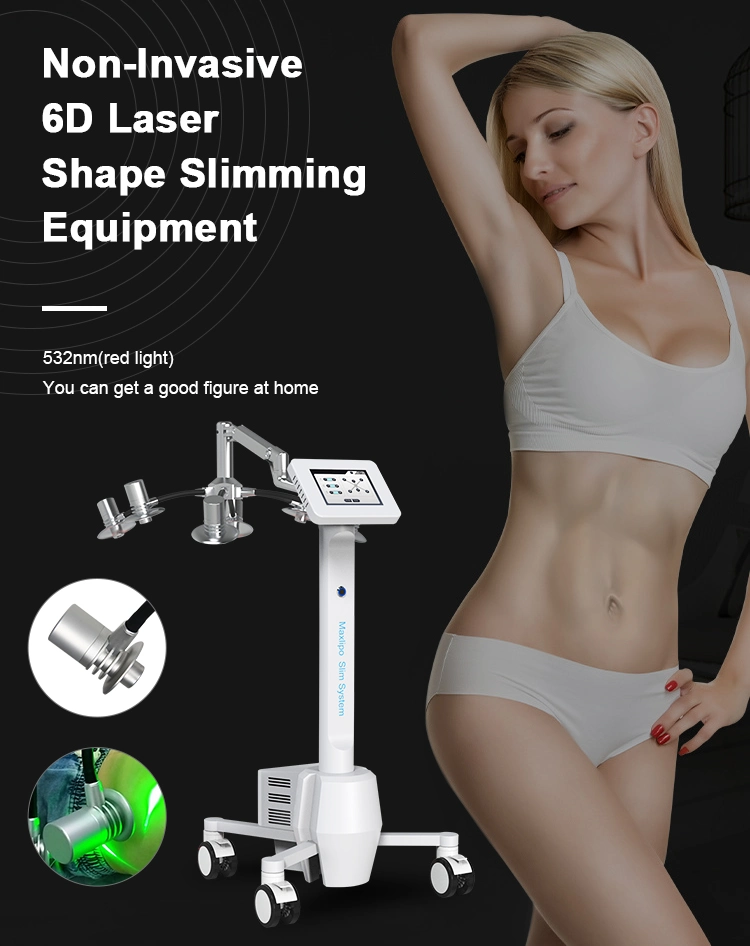 532nm LED Light Lipo Laser Therapy Weight Loss 6D Cold Laser Slimming Machine